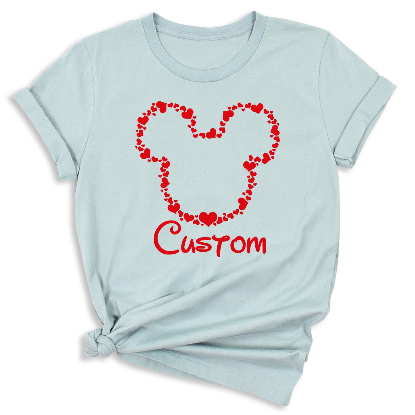 Custom Mickey Minnie Valentine Shirt – Disney Couple Matching Tee