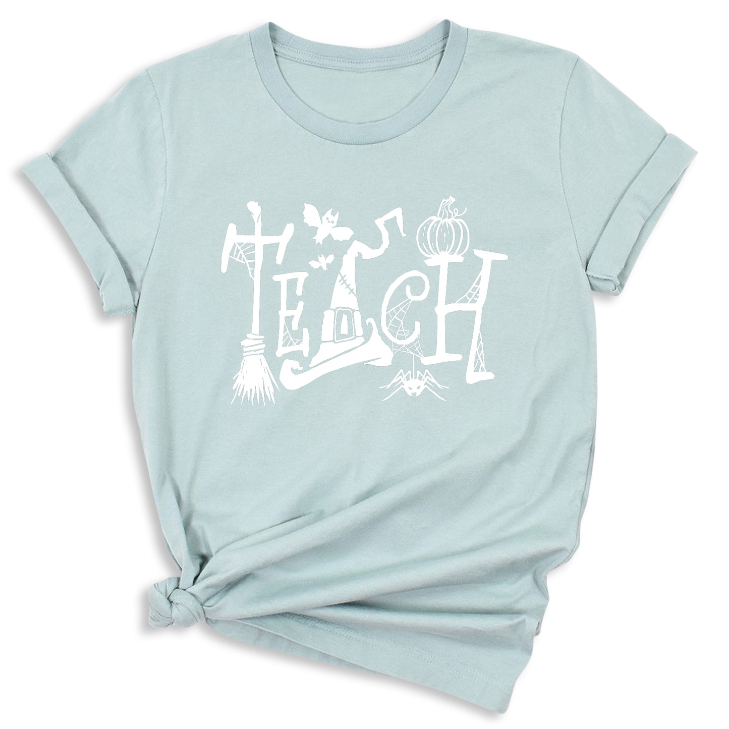 Halloween Teach T-Shirt – Cute Pumpkin School Shirt, Fall Teacher Tee for Spooky Season