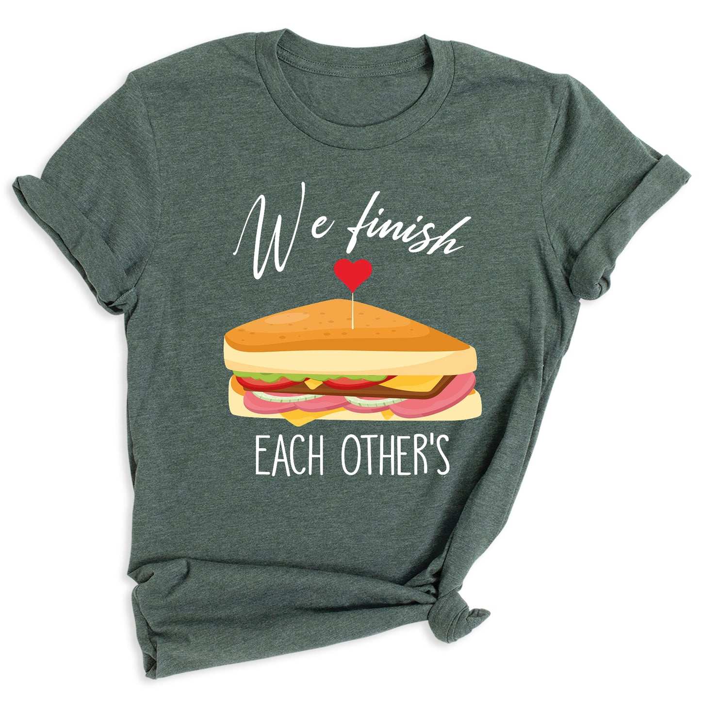 We Finish Each Other Sandwiches Matching Couple Shirts