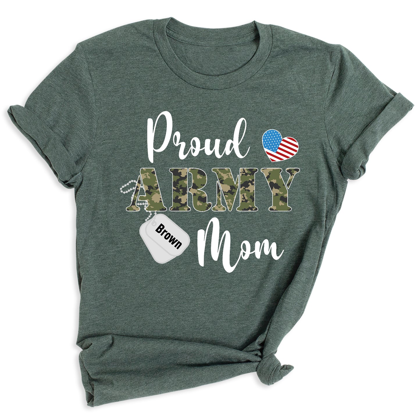 Custom Proud Army Mom Shirt – Mom Patriotic T-Shirt
