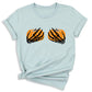 Skeleton Hand Bra Pumpkin Shirt – Funny Halloween Tee | Women’s Spooky Season Shirt