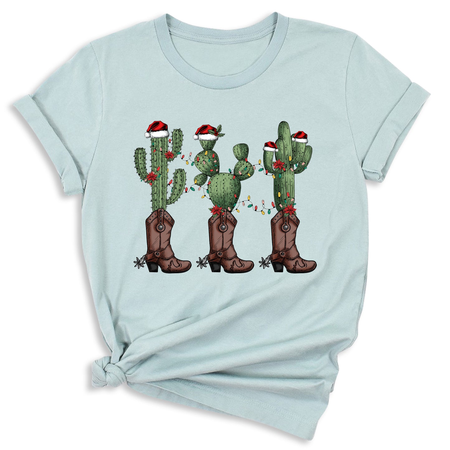 Christmas Cacti Shirt – Cowboy & Cowgirl Western Holiday Tee