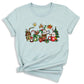 Christmas Latte Coffee T-Shirt – Holiday Coffee Lover Tee, Cute Xmas Shirt with Mugs & Christmas Tree Design