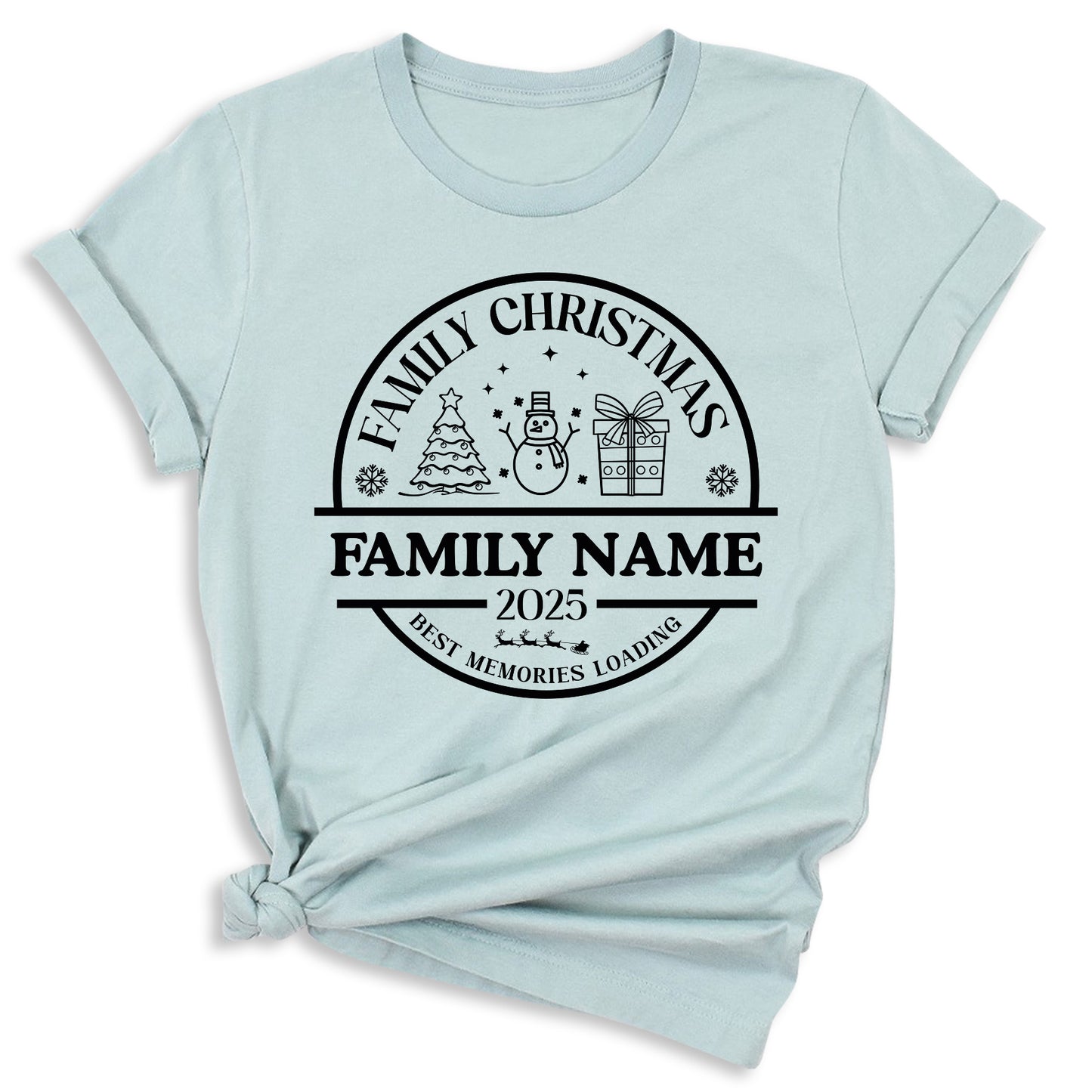 Christmas Custom Matching Family Name Shirts – Personalized Family Christmas T-Shirts & Group Tees