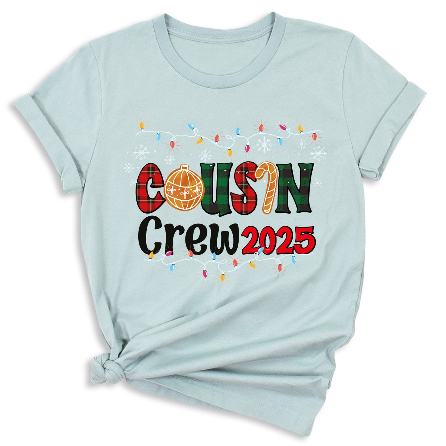 Cousin Crew 2025 Christmas Shirt – Matching Family Holiday Tee, Christmas Cousins T-Shirt