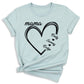 Custom Mama Shirt with Kids Names – Personalized Mom Heart Tee