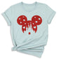 Glitter Mickey Minnie Couple Shirt – Disney Valentine Family Tee