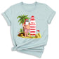 Beach Party Christmas Shirt – Santa Surfing Holiday Tee