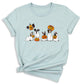 Halloween Ghost Dogs Shirt – Cute Dog Lover Tee for Women Men, Funny Pumpkin & Bat Halloween Top, Dog Mom Spooky Season Outfit