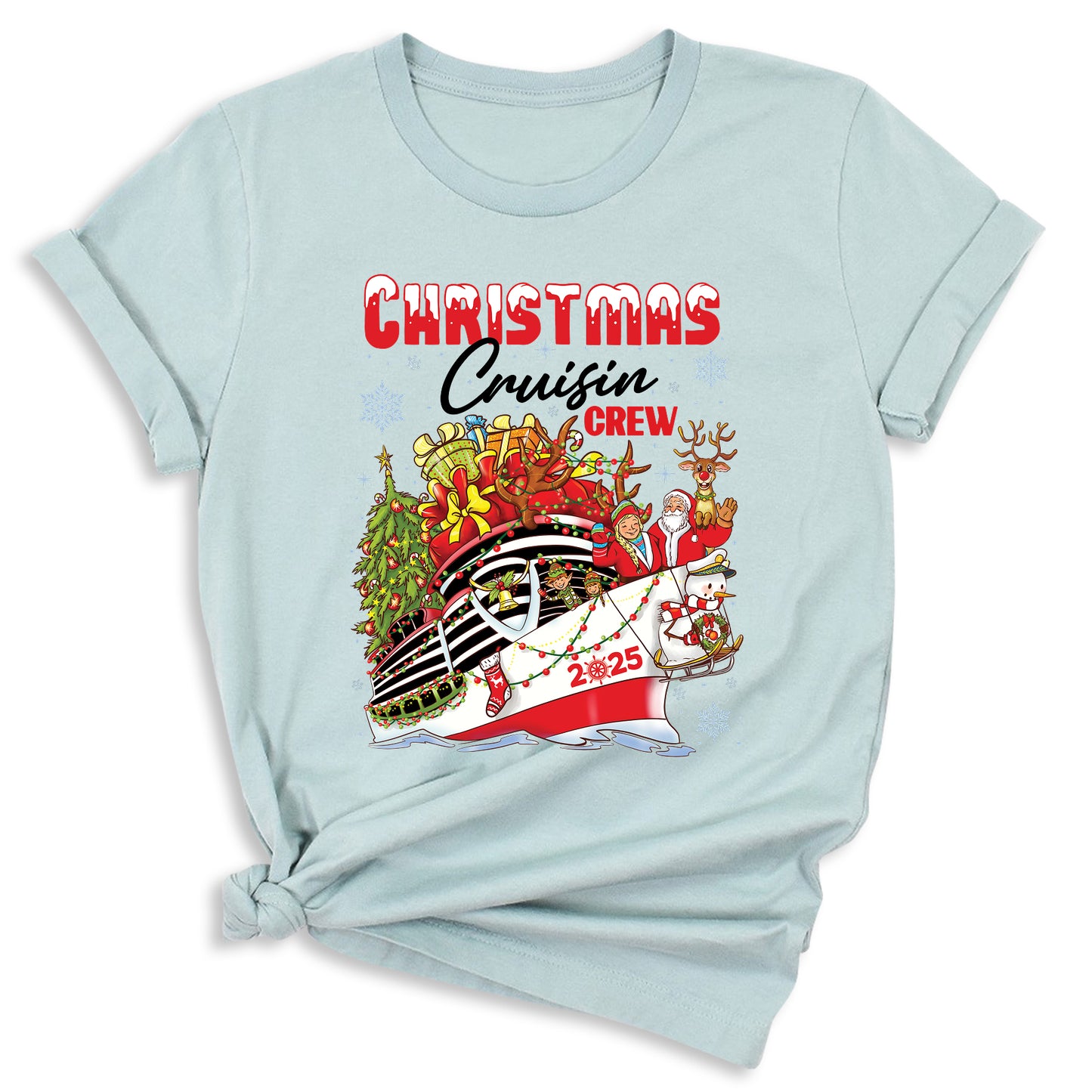 Christmas Cruisin Crew 2025 Shirt – Family Vacation Cruise Tee