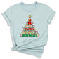 Christmas Pencil Tree Shirt – Teacher Holiday Tee, Cute School Xmas Top for Women & Students