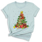 Christmas Books Tree Shirt – Book Lover Holiday Tee, Reading Xmas Top for Teachers, Students & Librarians