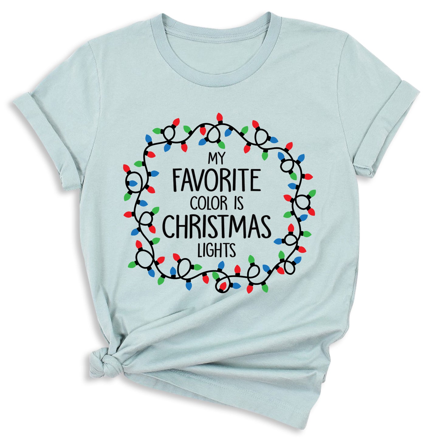Christmas Lights Shirt – My Favorite Color is Christmas Lights Tee