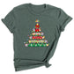 Christmas Pencil Tree Shirt – Teacher Holiday Tee, Cute School Xmas Top for Women & Students