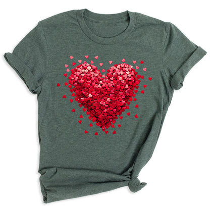 Heart Valentine Shirt – Romantic Love Tee for Women | Cute Valentine’s Day Couple Shirt