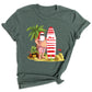 Beach Party Christmas Shirt – Santa Surfing Holiday Tee