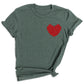 Red Roses Heart Shirt – Valentine Floral Love Tee for Women