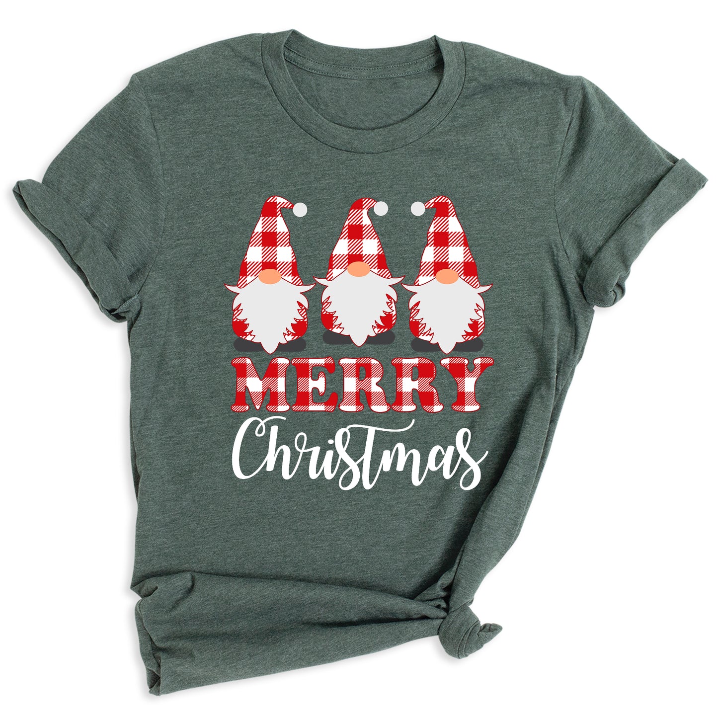 Gnomes Buffalo Plaid Christmas Shirt – Matching Family Xmas Tee – Merry Gnomes Holiday Shirt