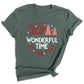Christmas Vacation T-Shirt – It’s the Most Wonderful Time of the Year Vintage Holiday Tee, Matching Family Winter Travel Shirt