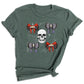 Halloween Skeleton Shirt with Bow – Halloween Party Tee for Girls