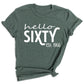 Hello Sixty Vintage 1966 Shirt – 60th Birthday Gift Tee