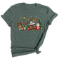 Christmas Latte Coffee T-Shirt – Holiday Coffee Lover Tee, Cute Xmas Shirt with Mugs & Christmas Tree Design