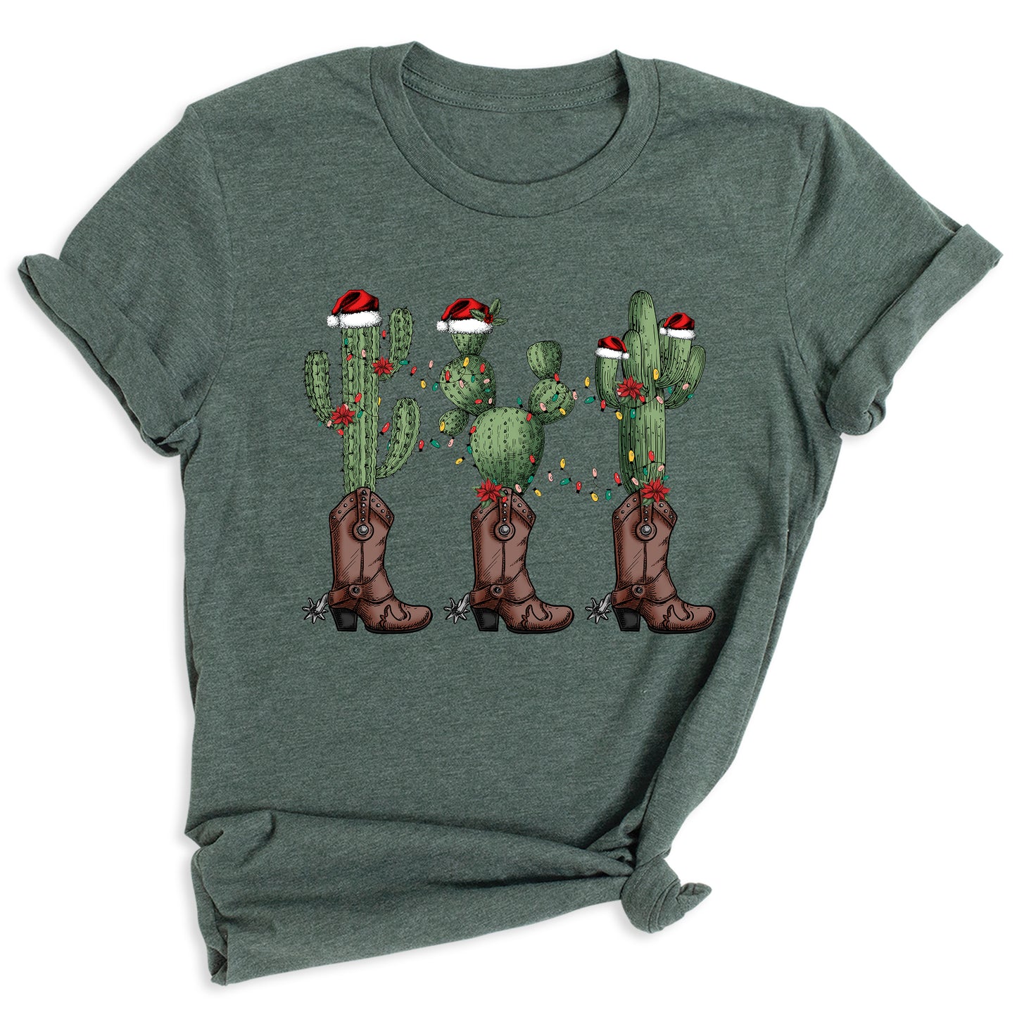 Christmas Cacti Shirt – Cowboy & Cowgirl Western Holiday Tee