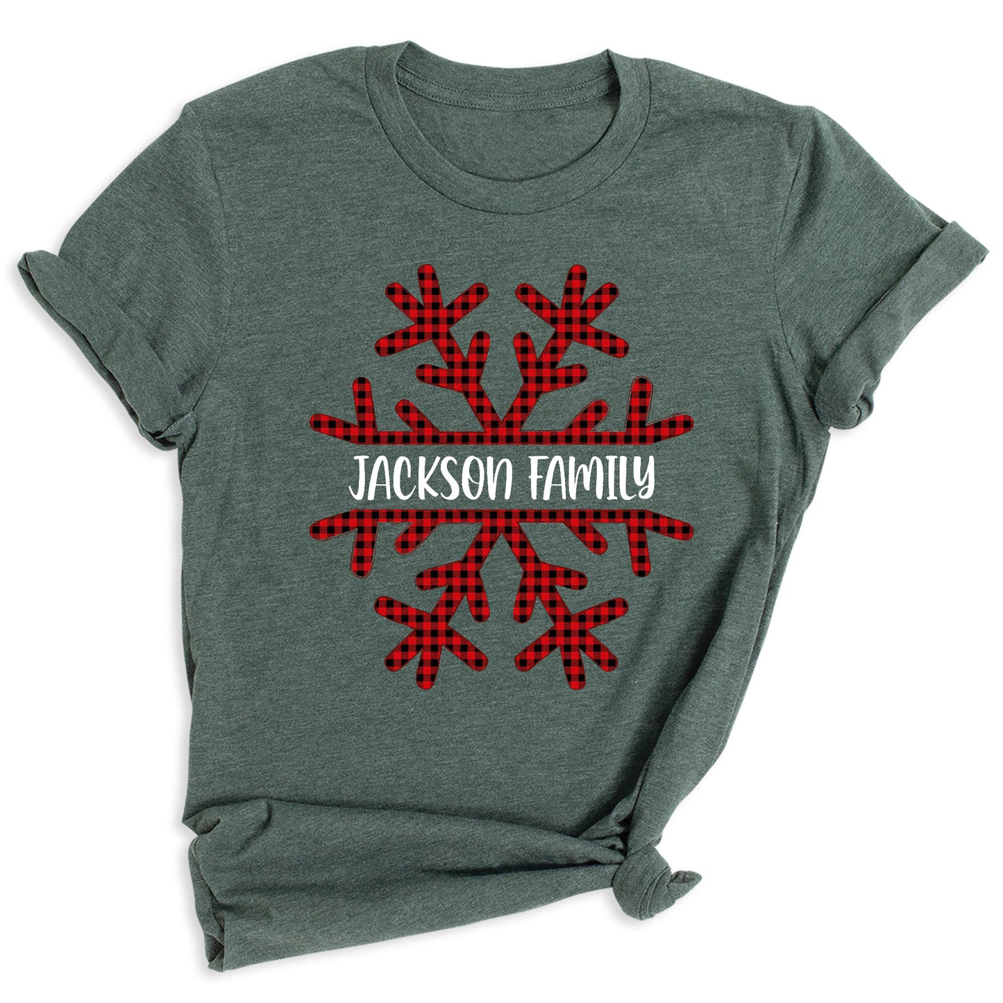 Custom Christmas Snowflake Shirts | Matching Family Holiday Tees