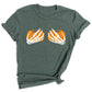 Skeleton Hand Bra Pumpkin Shirt – Funny Halloween Tee | Women’s Spooky Season Shirt