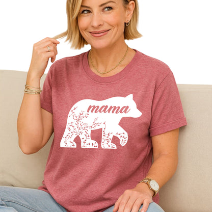 Custom Floral Mama Bear Shirt – Mother’s Day Tee Gift