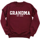 Custom Grandma & Grandpa Est. Sweatshirts – Personalized Matching Family Gift