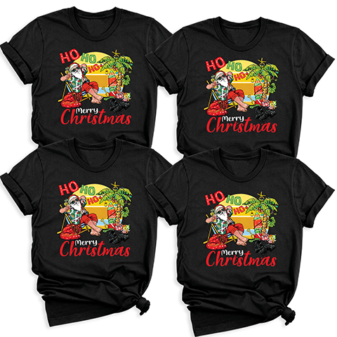 beach theme holiday tee