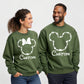 Custom Disney Couple Sweatshirt – Mickey Minnie Valentine