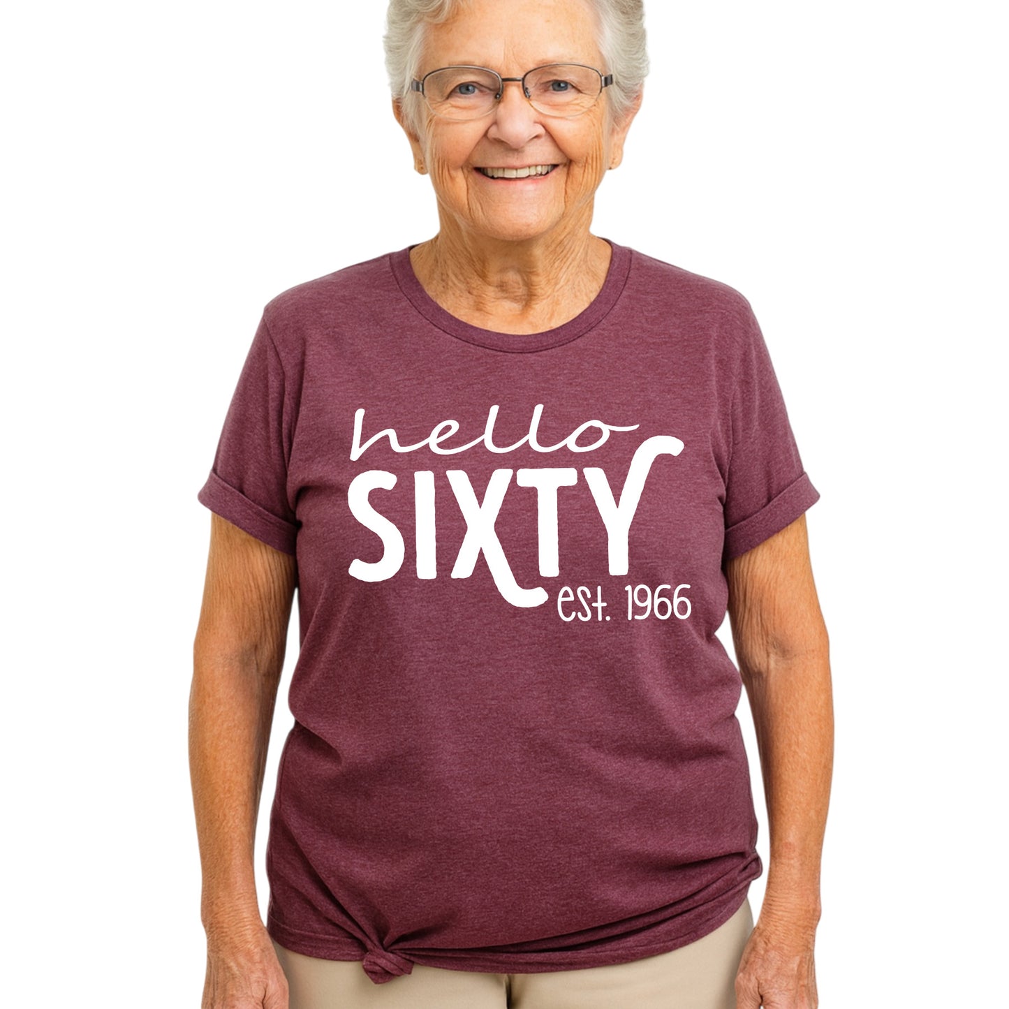 Hello Sixty Vintage 1966 Shirt – 60th Birthday Gift Tee