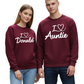 I Love You Custom Name Sweatshirt – Matching Valentine Couple Gift