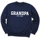 Custom Grandma & Grandpa Est. Sweatshirts – Personalized Matching Family Gift