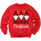 Gnomes Buffalo Plaid Christmas Sweatshirt – Merry Gnomes Sweater