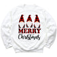 Gnomes Buffalo Plaid Christmas Sweatshirt – Merry Gnomes Sweater