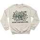 I’m Fine Christmas Lights Sweatshirt – Funny Holiday Crewneck, Cute Xmas Gift Sweater