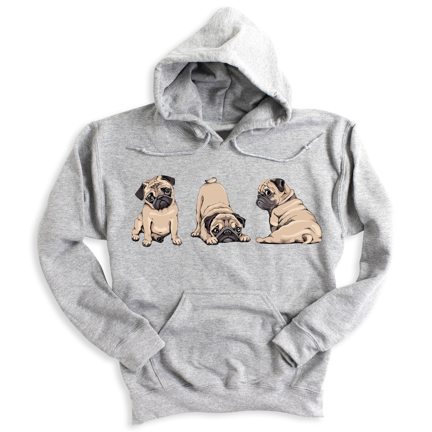 Pug Lover Hoodie – Cute Dog Hoodie for Women & Men | Cozy Pug Dog Hooded Sweatshirt | Dog Mom Gift | Animal Lover Hoodie
