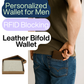 Personalized RFID Leather Wallet for Men – Engraved Gift