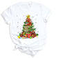 Christmas Books Tree Shirt – Book Lover Holiday Tee, Reading Xmas Top for Teachers, Students & Librarians