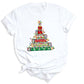 Christmas Pencil Tree Shirt – Teacher Holiday Tee, Cute School Xmas Top for Women & Students