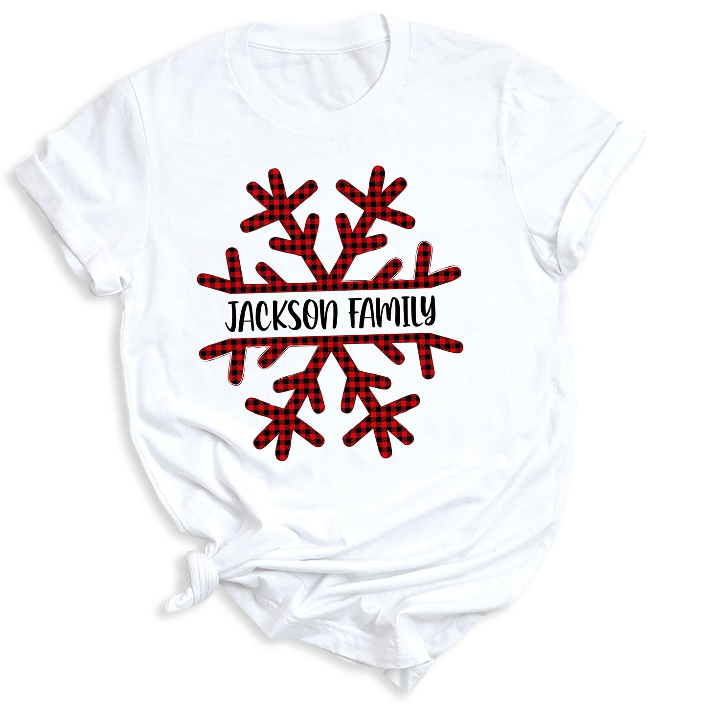 Custom Christmas Snowflake Shirts | Matching Family Holiday Tees