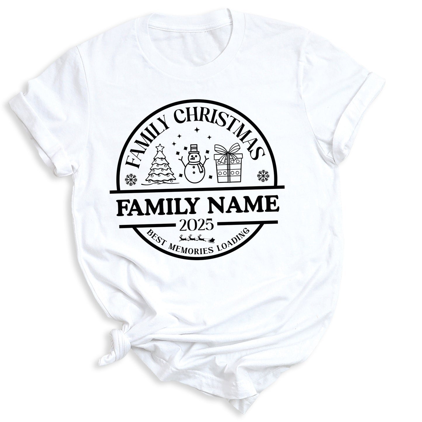 Christmas Custom Matching Family Name Shirts – Personalized Family Christmas T-Shirts & Group Tees