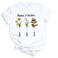 Personalized Birth Month Flower Mom Shirt – Custom Mama’s Garden Tee with Kids Names