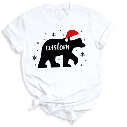 Matching Family Bear Christmas Shirts – Custom Holiday Bear Tees for Mom, Dad & Kids | Personalized Xmas Family Outfits