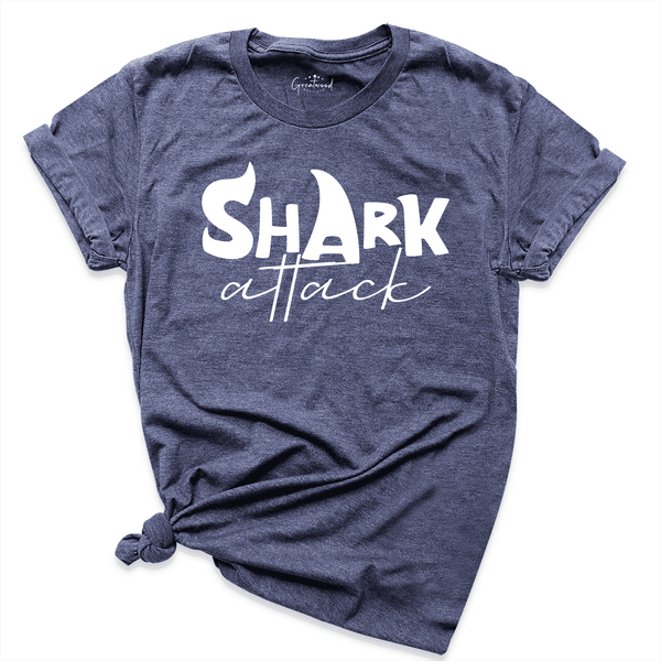 Shark Attack Shirt Navy - Greatwood Boutique