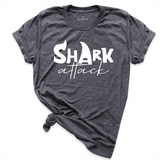 Shark Attack Shirt D.Grey - Greatwood Boutique