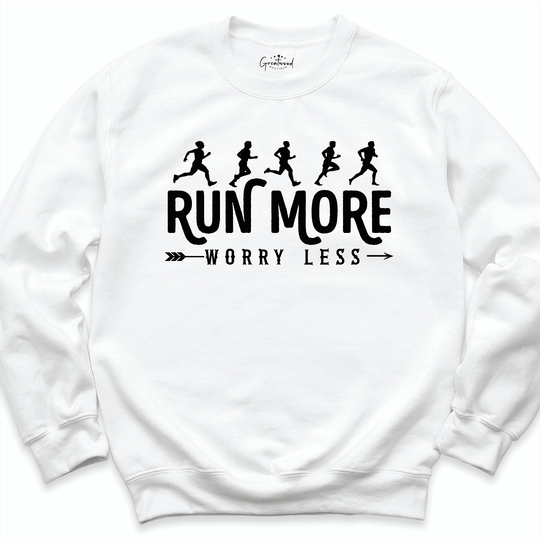 Run More Sport Sweatshirt White - Greatwood Boutique
